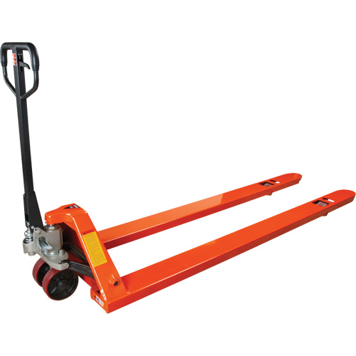 8' Long Fork Hydraulic Pallet Trucks, 96" L x 27" W, 4400 lbs. Capacity