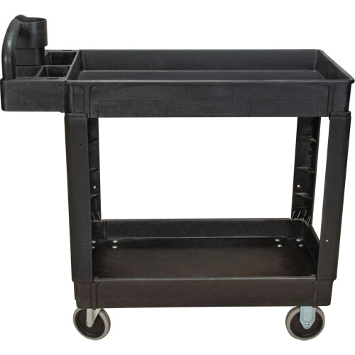 Utility Cart, 2 Tiers, 17-1/8" x 33-1/2" x 37-5/8", 550 lbs. Capacity