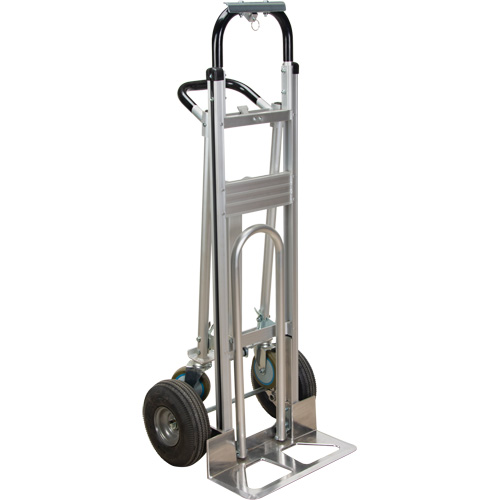 3-in-1 Convertible Hand Truck, Aluminum, 600 lbs. Capacity