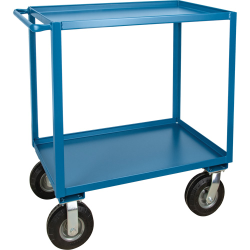 Outdoor Shelf Cart, 2 Tiers, 24" W x 39" H x 39" D, 1200 lbs. Capacity