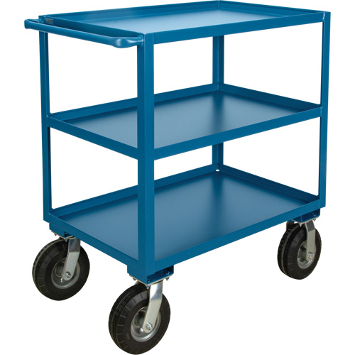Outdoor Shelf Cart, 3 Tiers, 24" W x 39" H x 39" D, 1200 lbs. Capacity