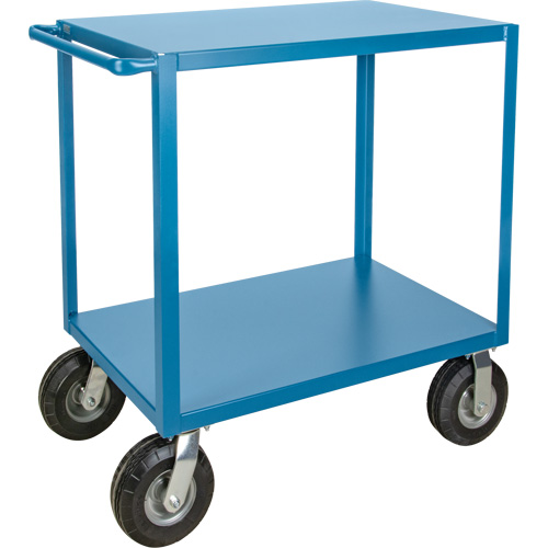 Outdoor Shelf Cart, 2 Tiers, 18" W x 39" H x 33" D, 1200 lbs. Capacity