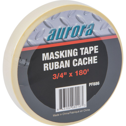 General Purpose Masking Tape, 18 mm (3/4") x 55 m (180'), Beige