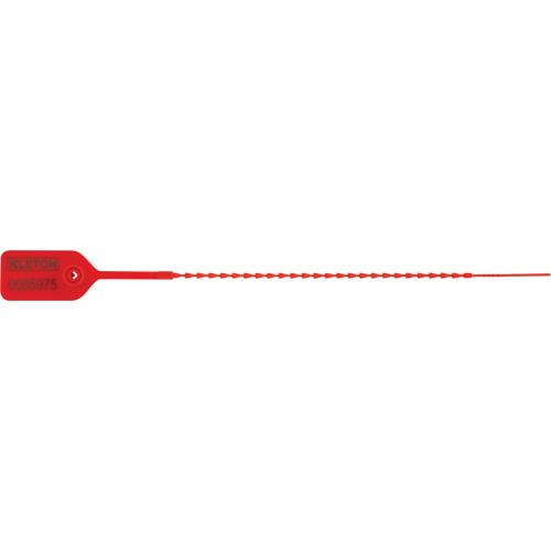 Standard-Duty Security Seal, 9", Plastic, Pull-Through