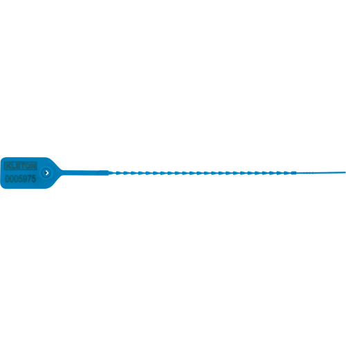 Standard-Duty Security Seal, 9", Plastic, Pull-Through