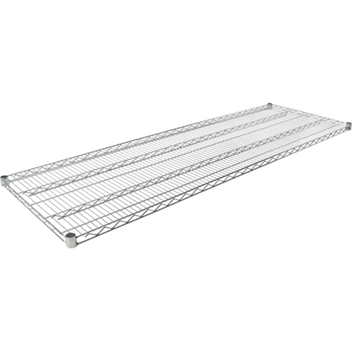 Wire Shelf for Heavy-Duty Chromate Wire Shelving, 72" W x 24" D, 600 lbs. Capacity