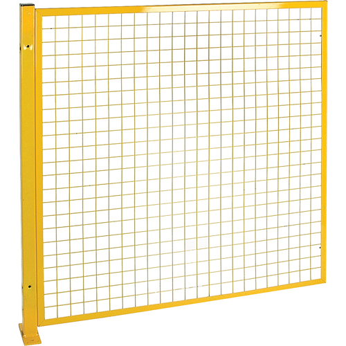 Mesh Style Perimeter Guard, 4' H x 4' W, Yellow