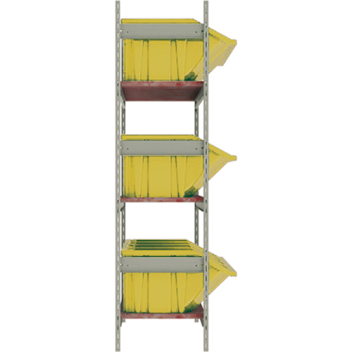 Wide Span Shelving with Jumbo Plastic Bins