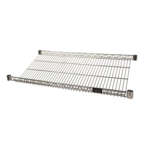 Wire Slanted Shelf, 18" W x 48" D, 400 lbs. Capacity