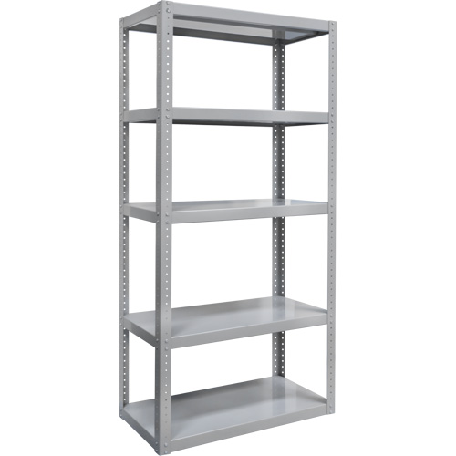 Heavy-Duty Shelving, Steel, Bolted, 3000 lbs. Capacity, 36" W x 72" H x 18" D