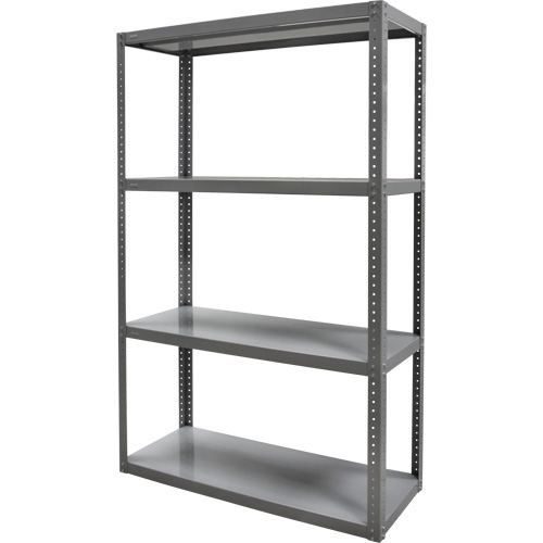 Heavy-Duty Shelving, Steel, Bolted, 3000 lbs. Capacity, 36" W x 72" H x 18" D