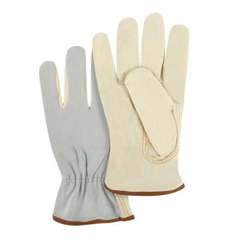 Split Back Driver's Gloves, Large, Grain Cowhide Palm