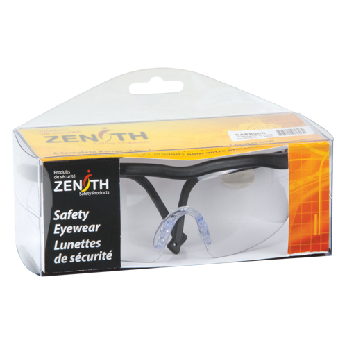 Z400 Series Safety Glasses, Clear Lens, Anti-Scratch, ANSI Z87+/Meets/Exceeds CSA Z94.3