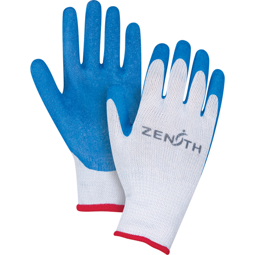 Natural Rubber Seamless Knit Coated Gloves, 8/Medium, Rubber Latex Coating, 10 Gauge, Polyester/Cotton Shell