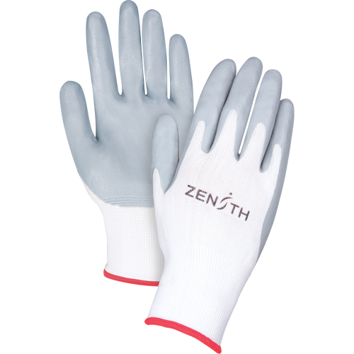 Lightweight Breathable Coated Gloves, 7/Small, Foam Nitrile Coating, 13 Gauge, Polyester Shell