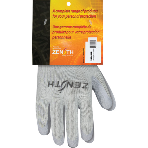 Natural Rubber Comfort-Lined Coated Gloves, 11/2X-Large, Rubber Latex Coating, 10 Gauge, Polyester/Cotton Shell