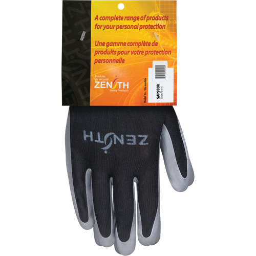 Premium Comfort Coated Gloves, 9/Large, Nitrile Coating, 13 Gauge, Polyester Shell
