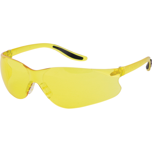 Z500 Series Safety Glasses, Amber Lens, Anti-Scratch, ANSI Z87+/Meets/Exceeds CSA Z94.3