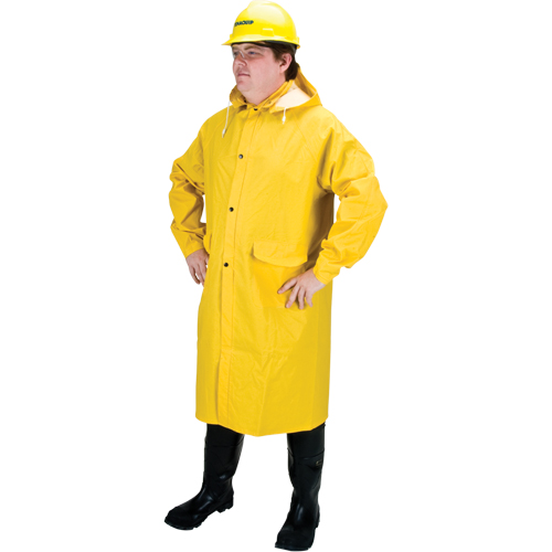 RZ200 Long Rain Coat, Polyester, X-Large, Yellow