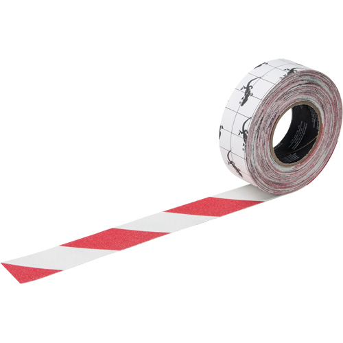 Premium Anti-Skid Tape, 2" x 60', Red & White