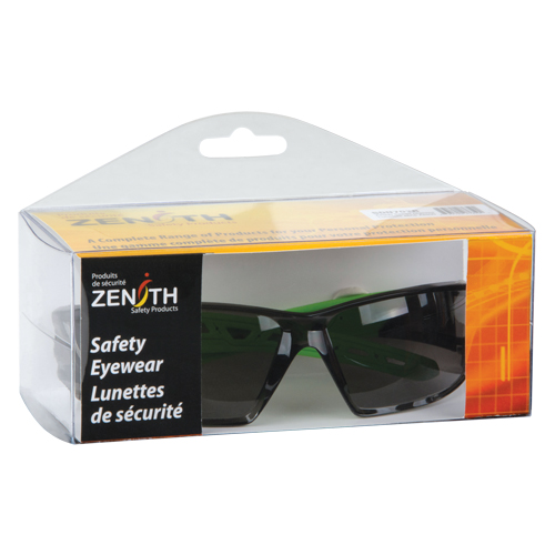 Z2500 Series Safety Glasses, Grey/Smoke Lens, Anti-Scratch, ANSI Z87+/Meets/Exceeds CSA Z94.3