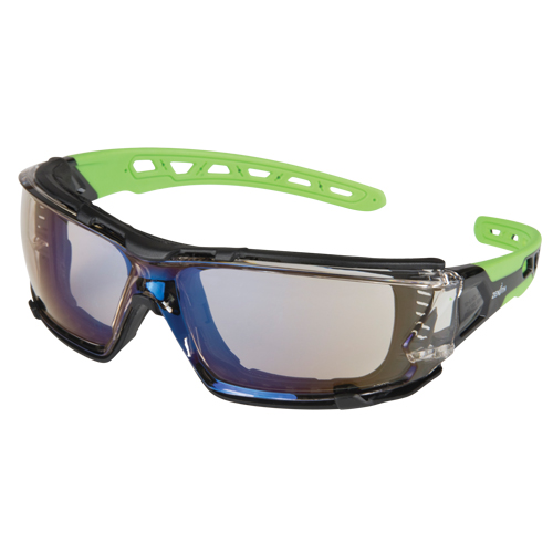 Z2500 Series Safety Glasses with Foam Gasket, Indoor/Outdoor Mirror Lens, Anti-Scratch, ANSI Z87+/Meets/Exceeds CSA Z94.3