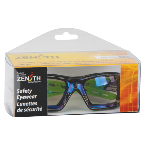 Z2500 Series Safety Glasses, Indoor/Outdoor Mirror Lens, Anti-Scratch, ANSI Z87+/Meets/Exceeds CSA Z94.3