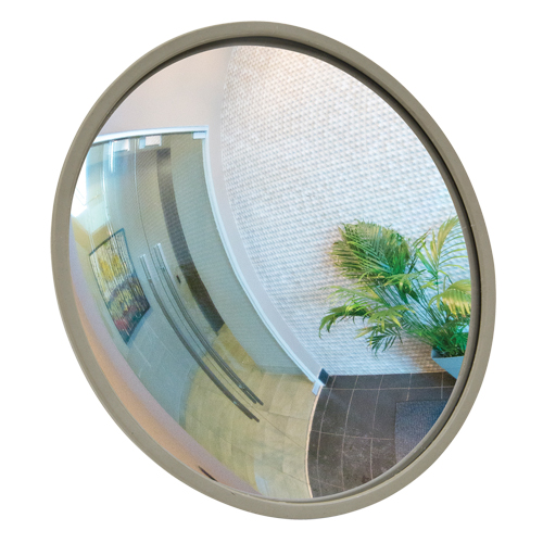 Convex Mirror with Bracket, Indoor/Outdoor, 12" Diameter