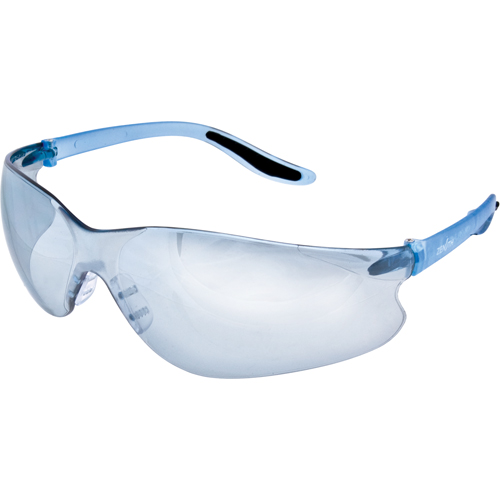Z500 Series Safety Glasses, Blue/Indoor/Outdoor Mirror Lens, Anti-Scratch, ANSI Z87+/Meets/Exceeds CSA Z94.3