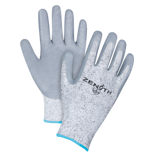 Seamless Stretch Cut-Resistant Gloves, Size X-Large/10, 13 Gauge, Nitrile Coated, HPPE Shell, ANSI/ISEA 105 Level 2/EN 388 Level 3
