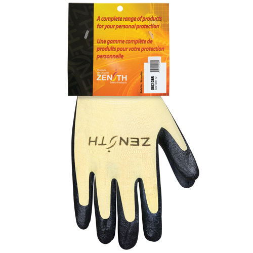 Superior Grip Cut-Resistant Gloves, Size 3X-Large, 13 Gauge, Foam Nitrile Coated, Aramid Shell, ANSI/ISEA 105 Level 3/EN 388 Level 5