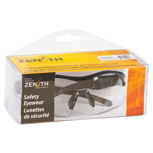 Z1200 Series Safety Glasses, Clear Lens, Anti-Scratch, Meets/Exceeds CSA Z94.3