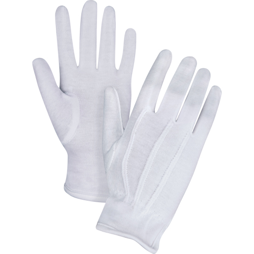 Parade/Waiter's Gloves, Cotton, Hemmed Cuff, Small