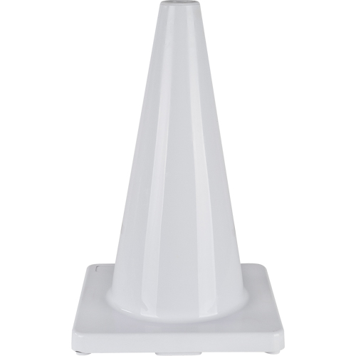 Coloured Traffic Cone, 18", White