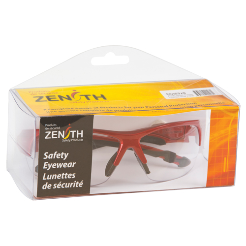 Z1900 Series Safety Glasses, Clear Lens, Anti-Scratch, Meets/Exceeds CSA Z94.3