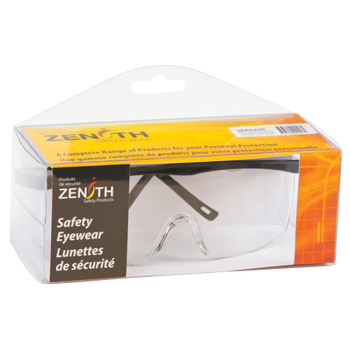 Z100 Series Safety Glasses, Clear Lens, Anti-Scratch, Meets/Exceeds CSA Z94.3