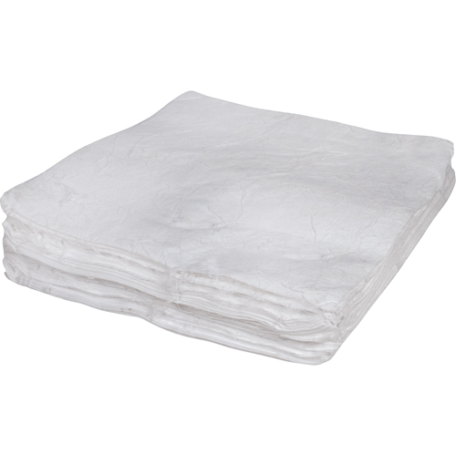 Premium Meltblown Sorbent Pads, Oil Only, 30" x 30", 50 gal. Absorbancy