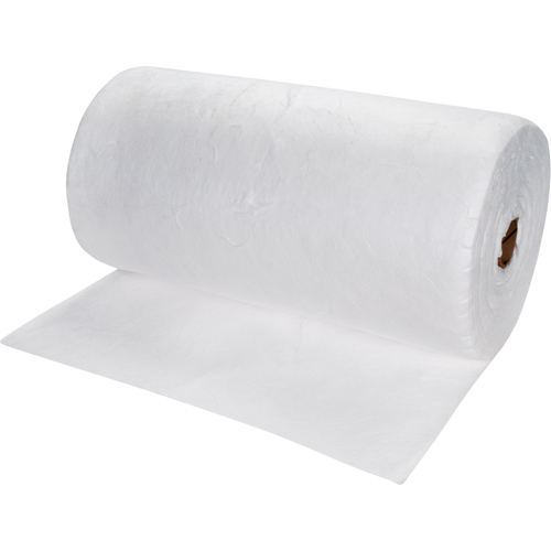 Premium Meltblown Sorbent Rolls, Heavyweight, 150' L x 30" W, 50 gal. Absorbancy