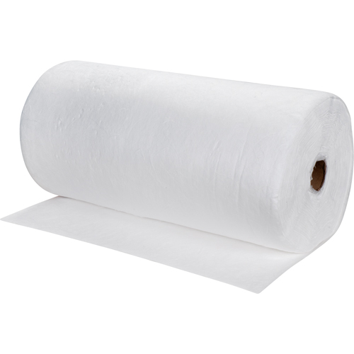 Premium Meltblown Sorbent Rolls, Mediumweight, 150' L x 30" W, 40 gal. Absorbancy