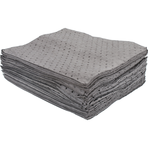 Premium Bonded Sorbent Pads, Universal, 15" x 17", 15 gal. Absorbancy