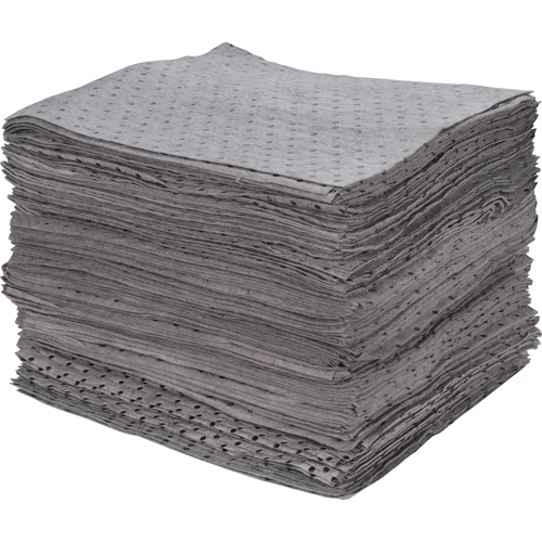 Premium Bonded Sorbent Pads, Universal, 15" x 17", 30 gal. Absorbancy