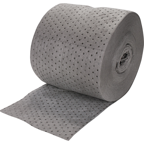 Premium Bonded Sorbent Rolls, Heavyweight, 150' L x 15" W, 25 gal. Absorbancy