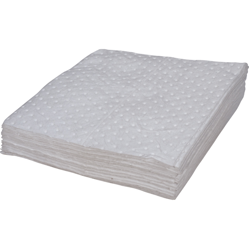 Premium Bonded Sorbent Pads, Oil Only, 15" x 17", 8 gal. Absorbancy