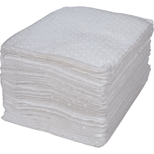 Premium Bonded Sorbent Pads, Oil Only, 15" x 17", 15 gal. Absorbancy