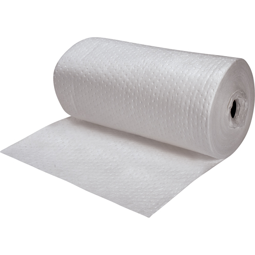 Premium Fine Fiber Sorbent Rolls, Heavyweight, 150' L x 30" W, 50 gal. Absorbancy