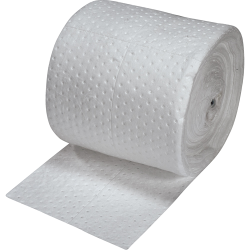 Premium Fine Fiber Sorbent Rolls, Mediumweight, 150' L x 15" W, 20 gal. Absorbancy