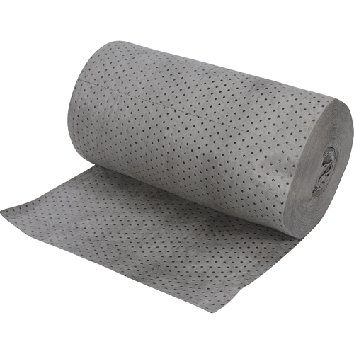 Premium Fine Fiber Sorbent Rolls, Heavyweight, 150' L x 30" W, 50 gal. Absorbancy