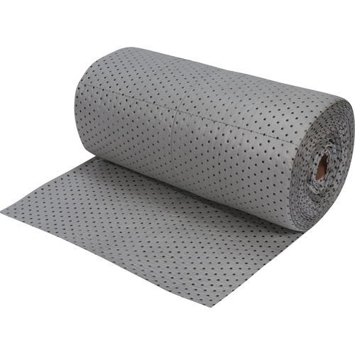 Premium Fine Fiber Sorbent Rolls, Mediumweight, 150' L x 30" W, 40 gal. Absorbancy