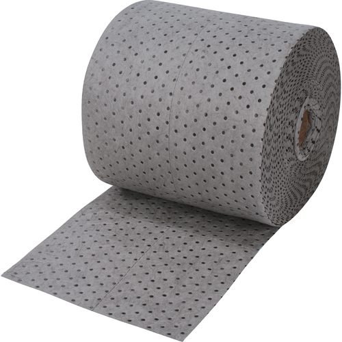 Premium Fine Fiber Sorbent Rolls, Mediumweight, 150' L x 15" W, 20 gal. Absorbancy