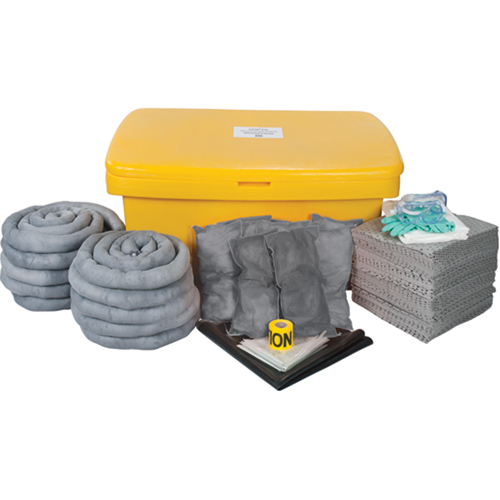 Premium Large-Capacity Spill Kit, Universal, Bin, 97 US gal. Absorbancy